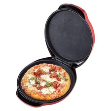 Judge Electric Pizza Oven 30cm Table Top Multicooker 1000W Red Non-Stick
