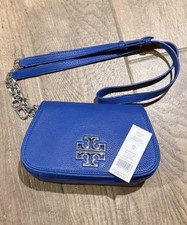 Tory Burch Blue Bondi Crossbody Mini Bag - Si...