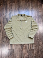 The North Face Waffle Knit Quarter Zip Pullover Fleece Sweatshirt Size XL