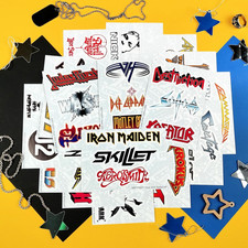 Large Classic Rock Stickers, 50S 60S 70S Rock Stickers, Band Decals, Guitar M...