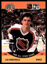 Luc Robitaille 1990-91 Pro Set #341 Kings NHL READ FREE SHIPPING AutographDen