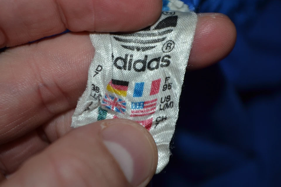 Pantalones Cortos de Fútbol de Colección Adidas Originales Años 80 Nylon Correr Azul Fútbol Talla D7 L Foto 3 de 4