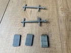 Marx Civil War Blue Gray playset caisson lids and extension hitches