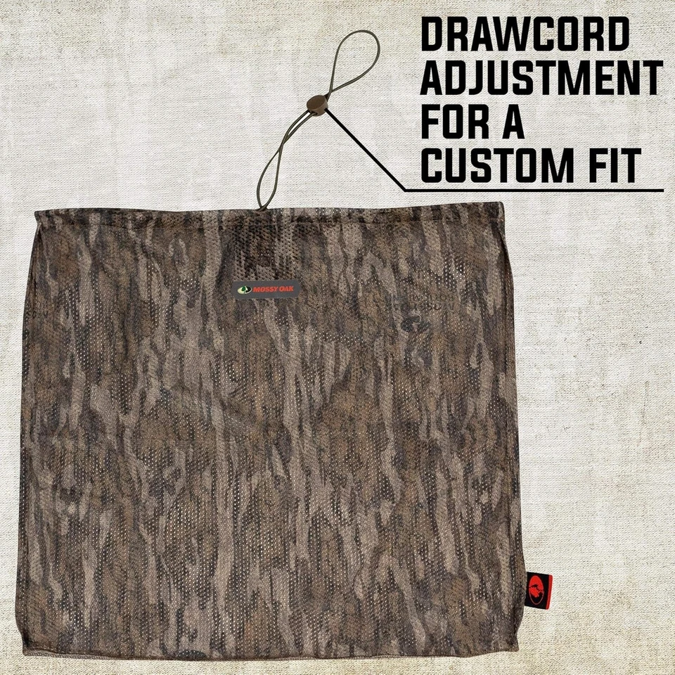 Mossy Oak Unisex-Adult Camo Mesh Hunting Face Mask One Size, Bottomland  - Image 4 of 4