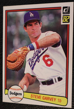 1982 DONRUSS BASEBALL SET, #84 Steve Garvey, Los Angeles Dodgers, EXMT