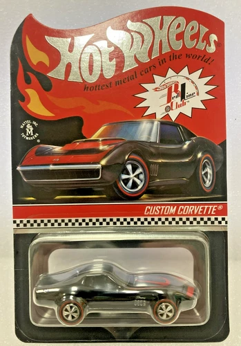Hot Wheels 2021 12003/25000 RLC Custom Corvette New w/Case Red Line Club