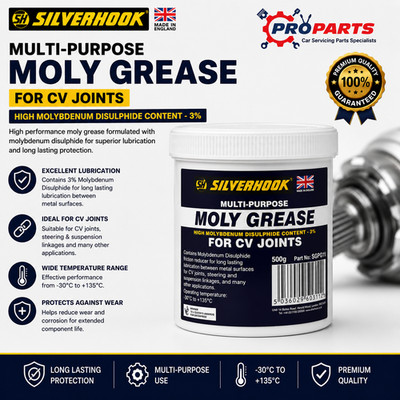 Moly Grease Silverhook Mehrzweck Molybdän CV Gelenke Reibungsminderer 500g