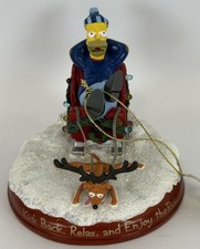 THE SIMPSONS BRADFORD EXCHANGE CHRISTMAS ORNAMENT KICK BACK RELAX ENJOY THE RIDE