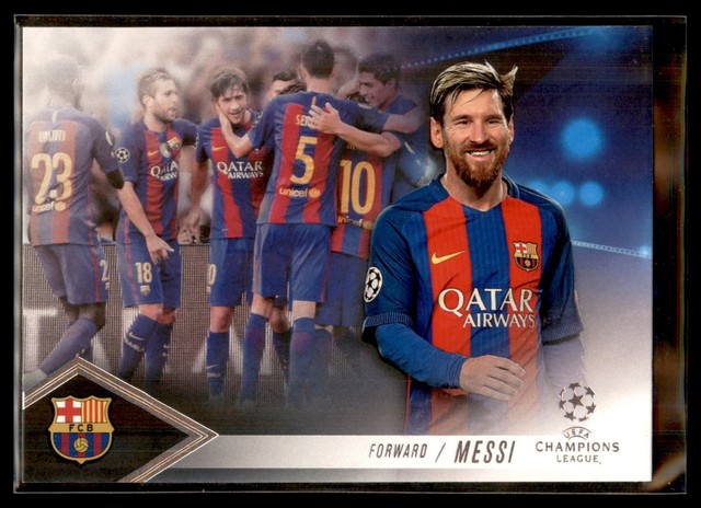2016-17 Topps UEFA Champions League Showcase Champions Pedigree Lionel Messi