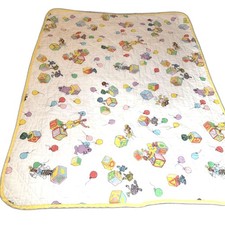 Vintage 1980s McDonald  s Baby Quilt Blanket Ronald Grimace McDonaldland Balloons