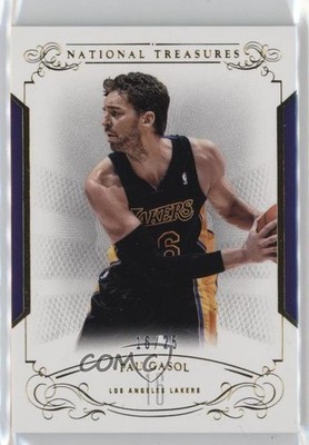2013-14 Panini National Treasures Gold 16/25 Pau Gasol #13 HOF 0uo9