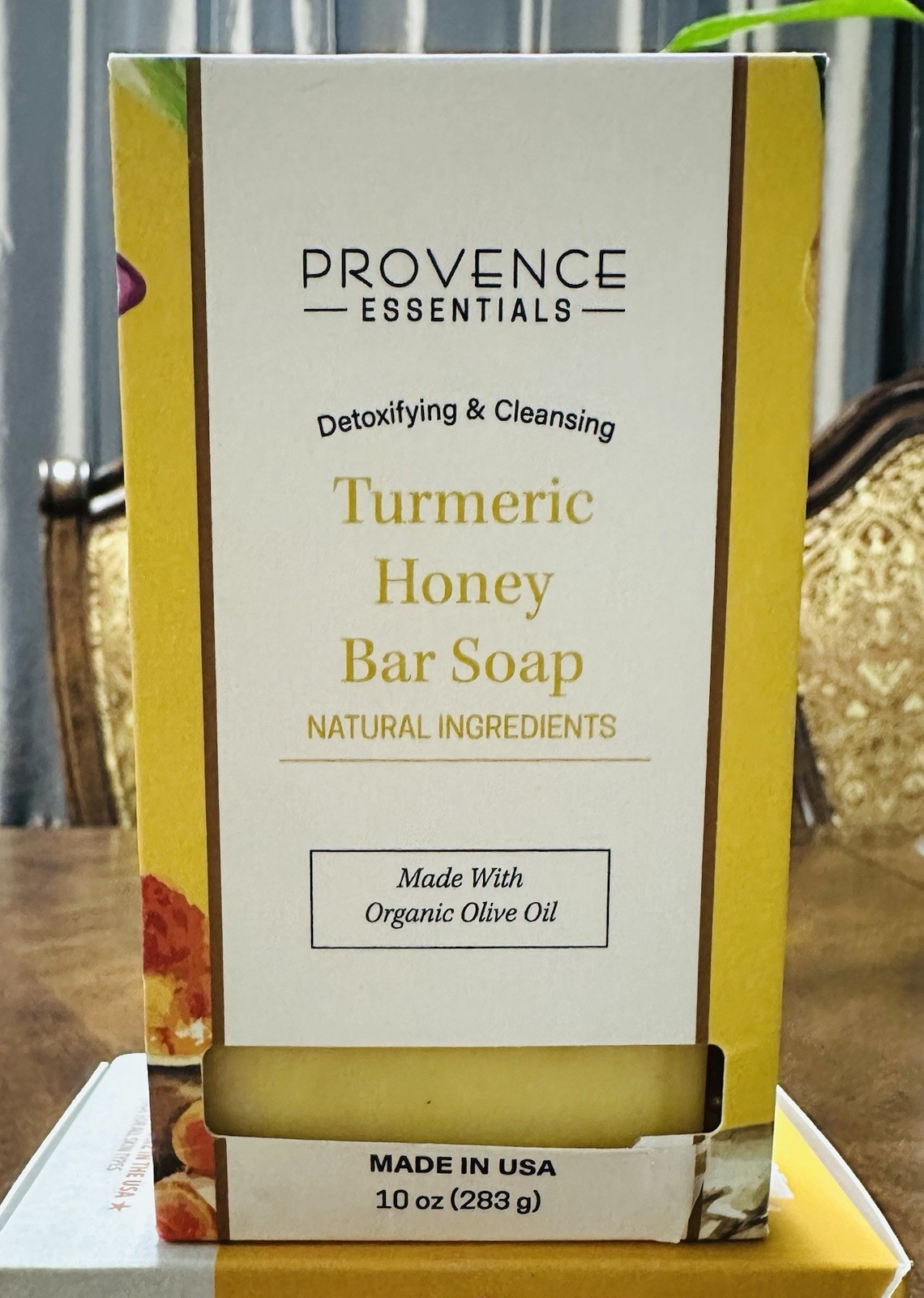 Provence Essentials Detoxifying & Cleansing Turmeric Honey 10oz Bar Soap