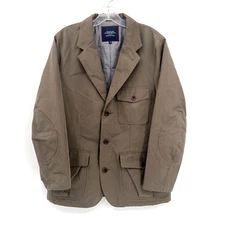 CHARLES TYRWHITT Men's Sz M Army Green Military/Utility-Style Fully-Lined Jacket