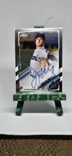 2021 Topps Chrome Jordan Holloway Auto RC #RA-JHO Miami Marlins Rookie
