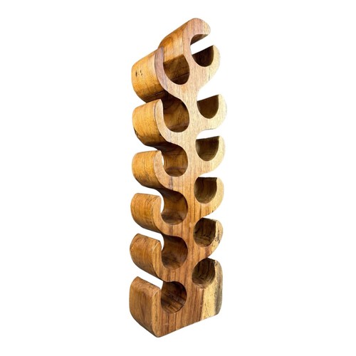 Weinständer Holz Teakholz 3 - 12 Flaschenständer XXL Weinregal von Tenhofen® - Bild 16 von 16