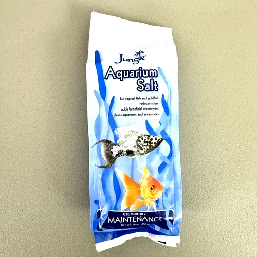 Jungle Aquarium Salt For Tropical Fish and Goldfish, 16 oz (Factory Sealed New)