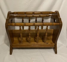 Vintage Solid Wood Magazine Rack Baumritter Tables New York 169080 2502