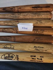 BOB ROCKY JOHNSON GAME USED CRACKED BAT ORIOLES A'S METS BRAVES CARDINALS REDS
