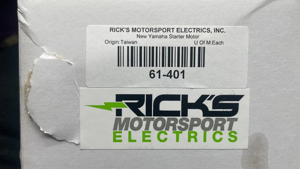 MOTOR DE ARRANQUE RICKS MOTORSPORT ELECTRICS YAMAHA 61-401 NUEVO Foto 2 de 4