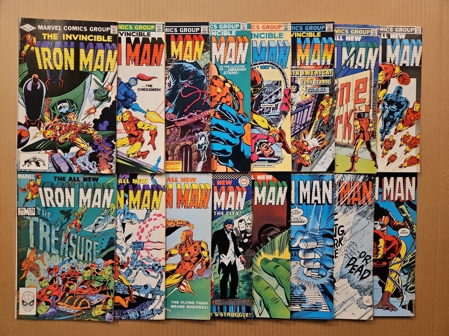 Iron Man #162-183 range Lot of 16 Signed by Steve Mitchell Marvel 1982