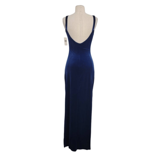 Nuevo con etiquetas Maxi Vestido De Colección Rampage Terciopelo Brillante Talla S Cuello Cuadrado Doble Abertura Baile de graduación - Imagen 4 de 10