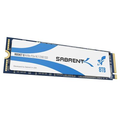 SABRENT Rocket Q 8TB NVMe PCIe M.2 2280 Internal SSD High Speed R/W3300/2900MB/s