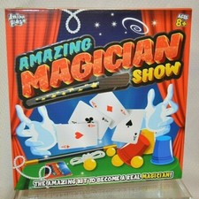 NEW Amazing MAGICIAN Show MAGIC Ages 8 Trick BOOK Illusion CARD Cups Rope
