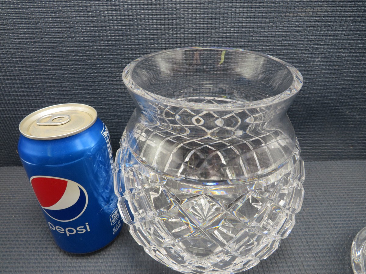 ビスケットバレル（ウオーターフォード） WATERFORD CRYSTAL Biscuit Barrel w/ Lid Vertical Diamond Cut