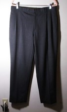 BROOKS BROTHERS Gray 100 Wool Pleated Dress Pants Men's Size 35X32