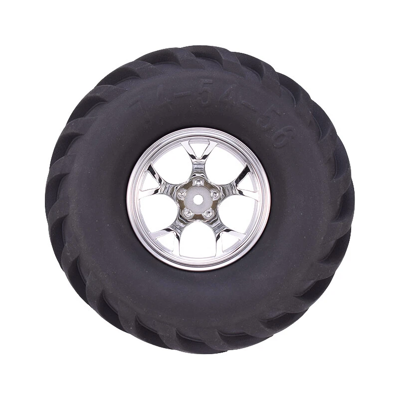 AUSTAR 4x 135 mm Gummireifen Räder 12 mm Nabe für 1/10 RC HSP HPI Monster Truck - Bild 4 von 4