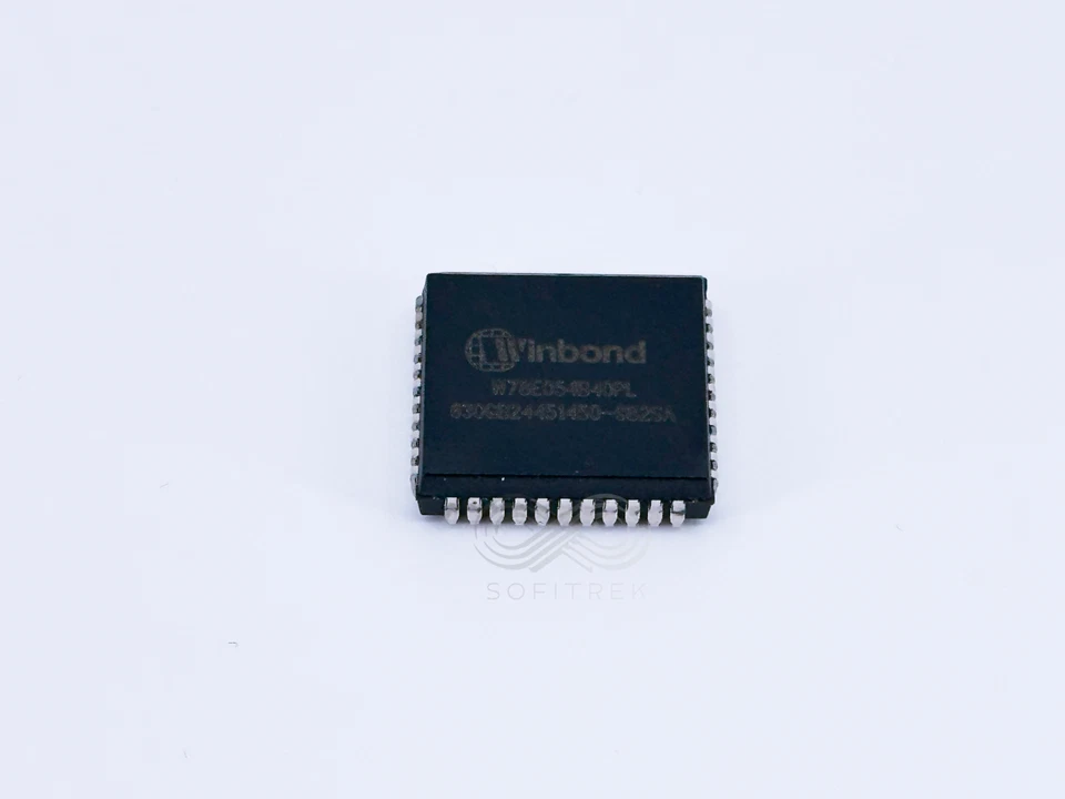 1X W78E054B40PL Winbond 8051 8 Bit Microcontroller 16K 40MHz PLCC-44 MCU IC - Image 4 of 4