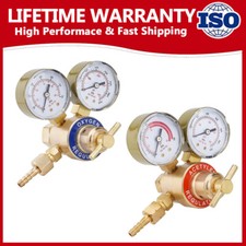 Oxygen and Acetylene Regulators Welding Gas Gauges Pair CGA540 and CGA200 NEW