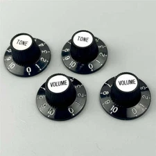 Jazzmaster Vintage Witch Hat Knob Black Knobs Guitar Knobs For Gibson SG LP