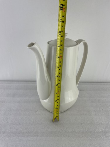 Vintage Homer Laughlin Triumph Snow White Coffee Pot American China MCM - Picture 6 of 10