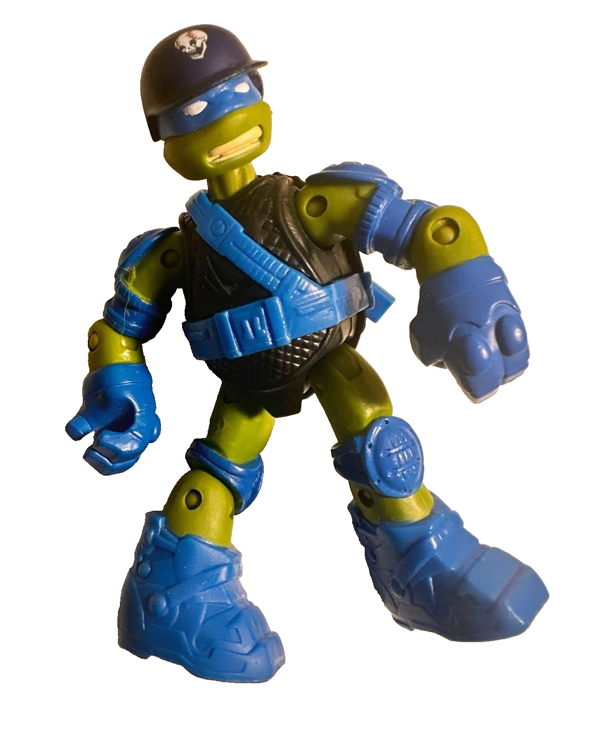 Vintage TMNT Leonardo Action Figure with Tactical Gear – Ninja Turtles Collectible Toy
