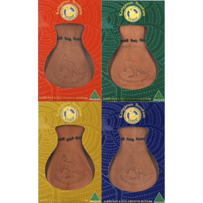 Australian Kangaroo Scrotum Coin Pouch Large in Box UK