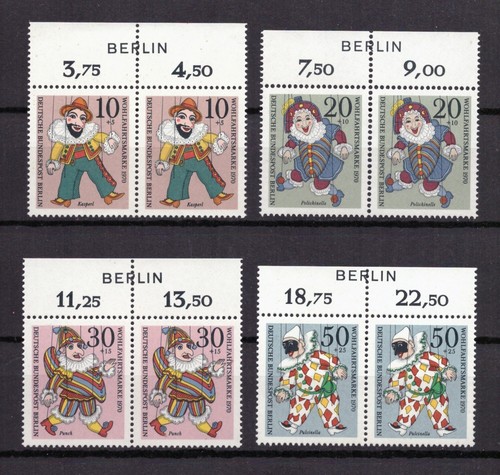Berlin Zudruck Oberrand postfrisch 1966 1967 1968 1969 1970 1971 auswählen - Picture 8 of 9