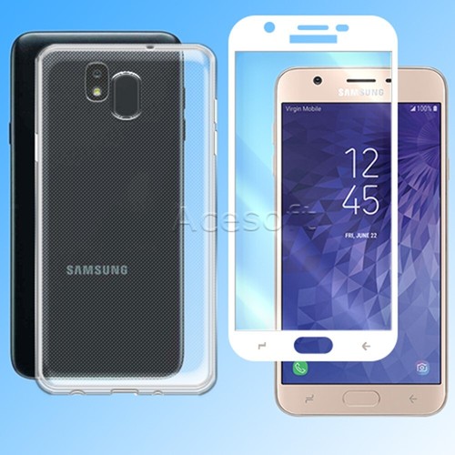 For Samsung Galaxy J7 2018 SM-J737V Tempered Glass Screen Protector Saver Case - 第 1/1 張圖片