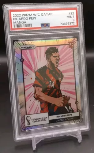 2022 Prizm Ricardo Pepi Manga PSA 9 RC Case Hit