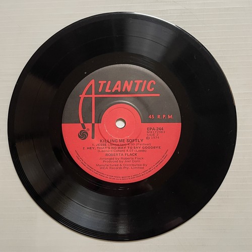 Roberta Flack Killing Me Softly Vinyl Record 7” 45 RPM Single EPA-244 1974 - Picture 18 of 24