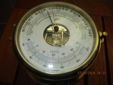 Sch&ouml;nes gro&szlig;es Schiffsbarometer Schatz Compensated Precision 18,2 cm  OO