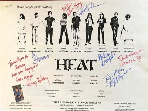 HEAT Theatre Whip Hubley Roy Kuhlman 1923-2007 autograph signed 8"x12" program - 第 1/1 張圖片