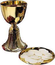 Elegant 12 Oz Gold Plated Chalice with Paten for Special Occasions