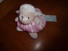 RUSS PLUSH CREAM 6" LAMB SHEEP cubbies pink TAGS
