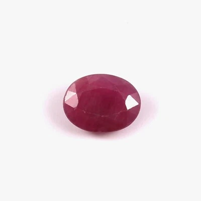AAA Qualität Natürlich Zertifiziert Mosambik Rubin Lose Oval Edelstein 3,95 Ct - Bild 1 von 4