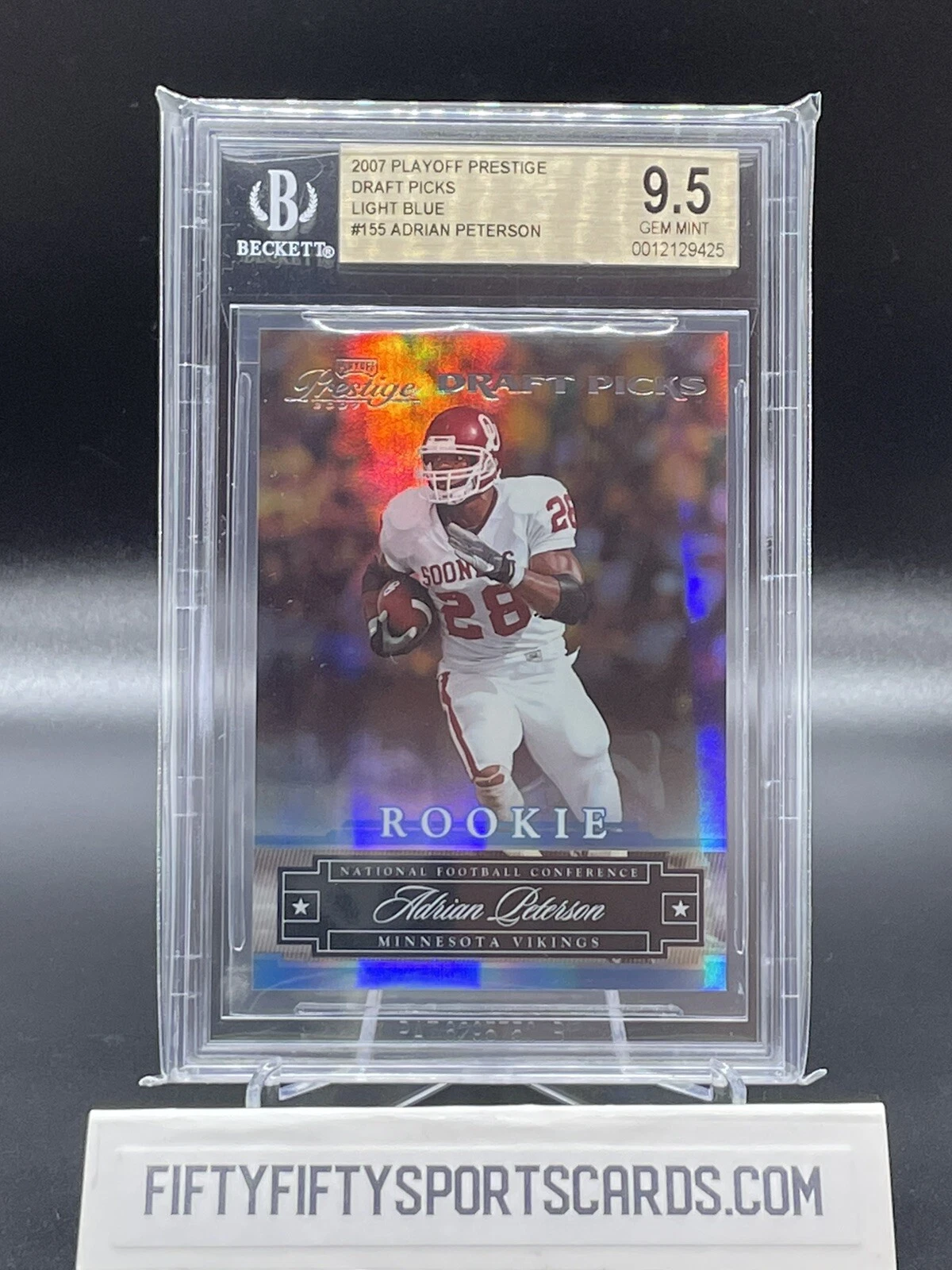 Adrian Peterson Playoff Prestige Draft Picks #155 Light Blue