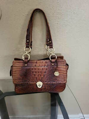 Brahmin Brown Medium Shoulder Leather Handbag,