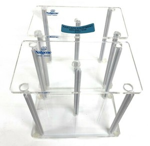 ThermoFisher Nalgene 5922-0024 Petri Dish Rack 10 Posts 4 Rack Trays (8337)I
