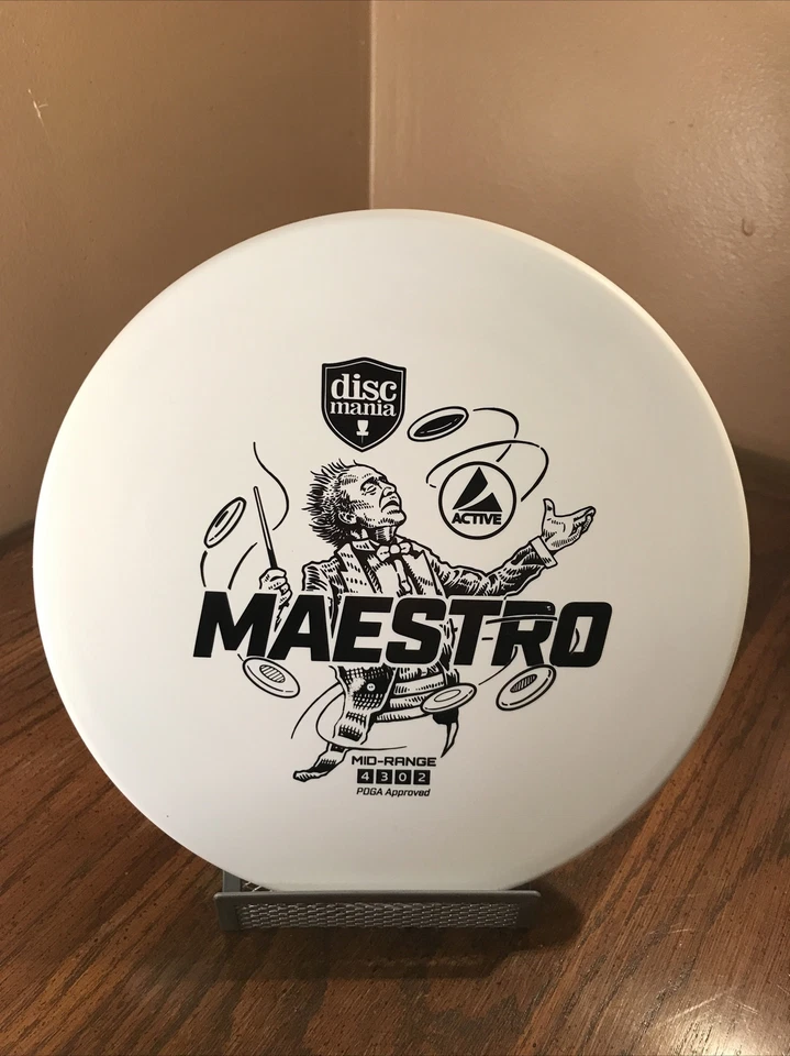 *New* Discmania - Active - Maestro 170g - White with Black Stamp - Image 2 of 4