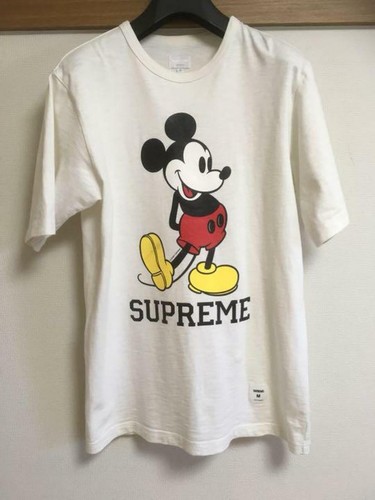 Supreme Disney Collaboration Mickey Mouse T Shirt White Size M Short Sleeve Ebay Supreme Disney Collaboration Mickey Mouse T Shirt White Size M Short Sleeve Ebay